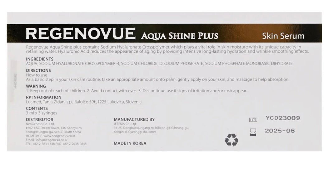 regenovue aqua shine plus